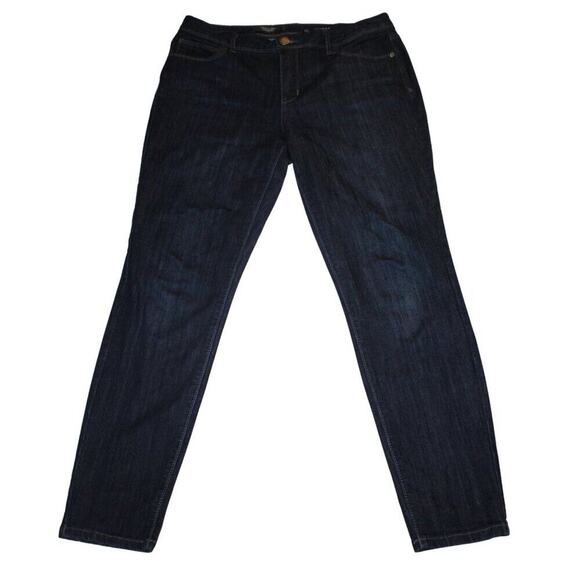 Simply Vera Wang Women's Jeans Size 10 Stretch Denim Mid-Rise Slim Fit Blue - Picture 1 of 7